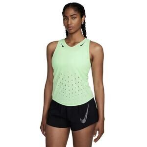 Nike Aeroswift Dri-FiT ADV Running Singlet Womens Size XXS Green FN2504 MSRP $80